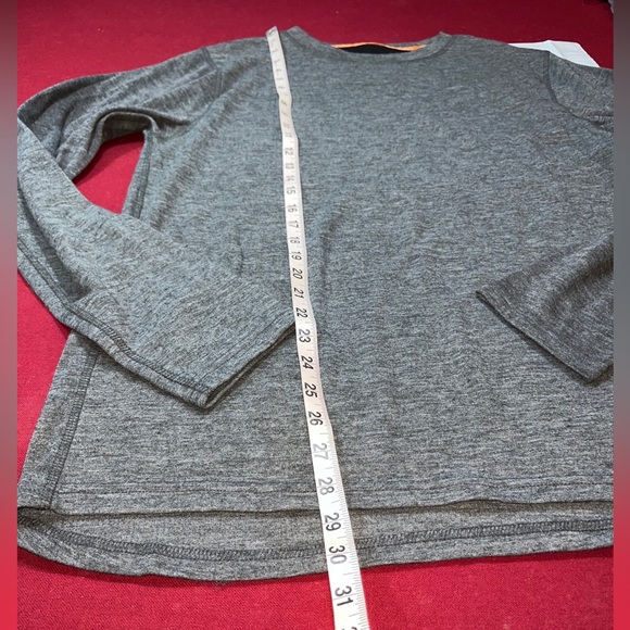 Omni Wool GRAY Shirt Base Layer Polyester WOOL Blend LONG SLEEVE Pullover Men XL - Picture 10 of 12